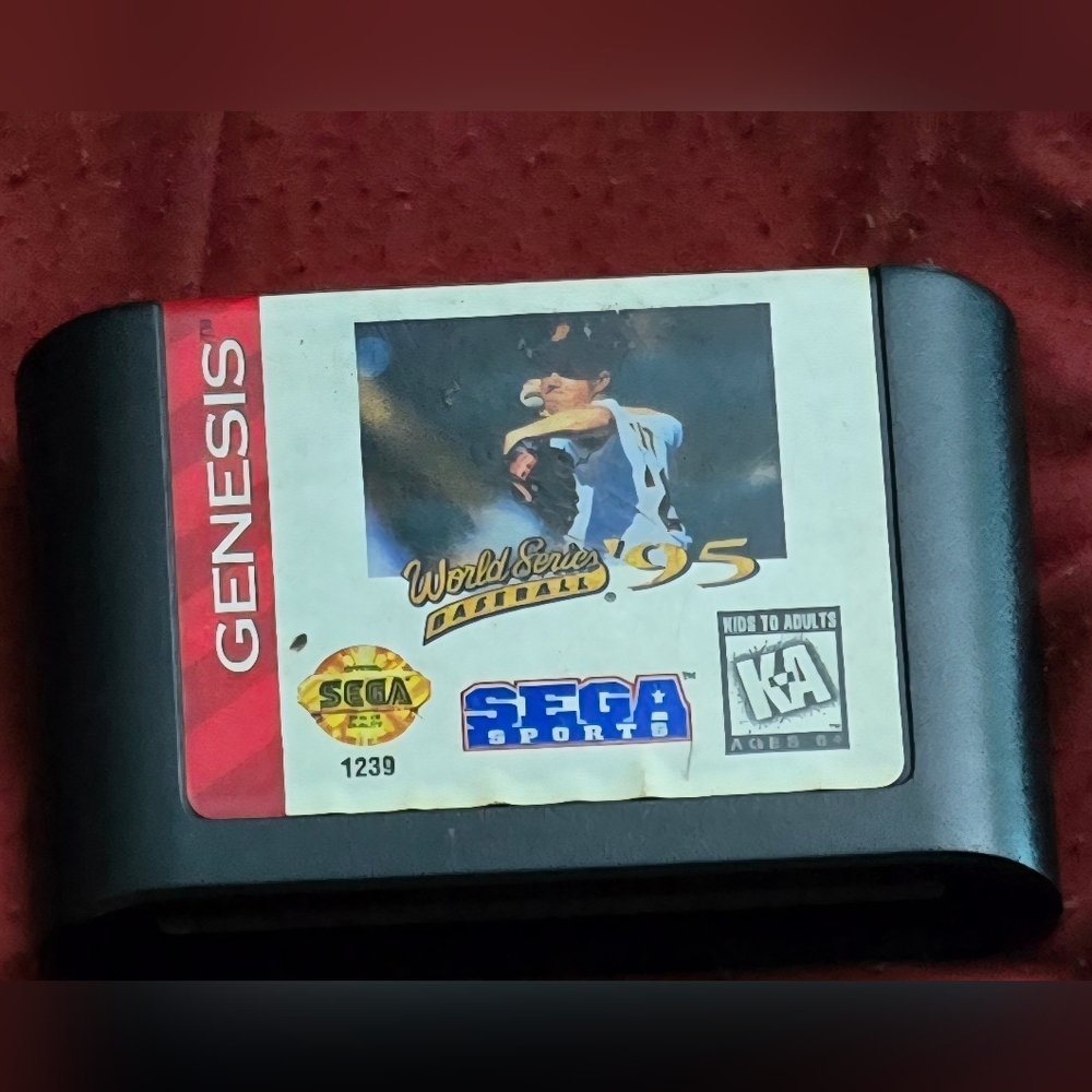World Series Baseball '95 Sega Genesis Game
